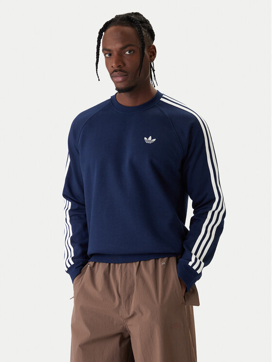 adidas Bluză 3-Stripes KE3549 Bleumarin Regular Fit