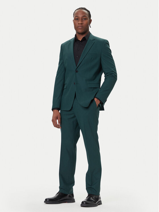 HUGO HUGO Costum Arti-Hesten253X 50544524 Verde Extra Slim Fit