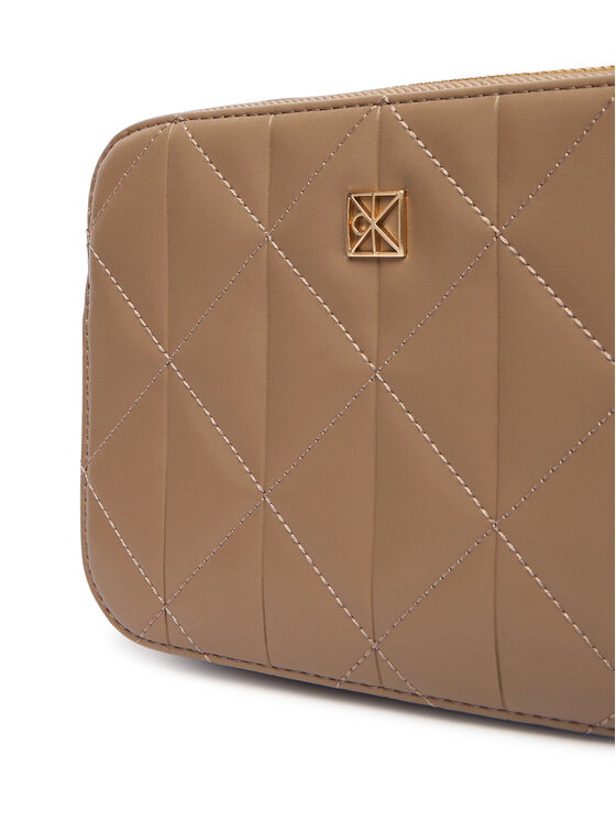 Calvin Klein Calvin Klein Geantă Quilted Camera Bag LV04F3328G Bej