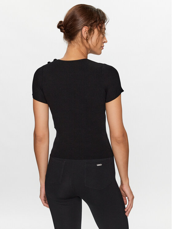 Liu Jo Sport Liu Jo Sport T-shirt CF3204 MS99E Crna Slim Leg