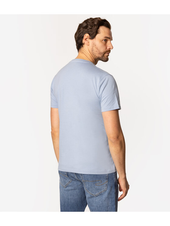 Lee Cooper Lee Cooper T-Shirt SLOG3 1160 Niebieski Slim Fit