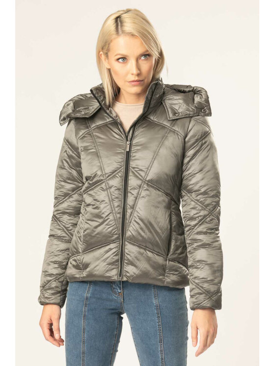 QUIOSQUE QUIOSQUE Zimní bunda 9NV001103 Šedá Regular Fit