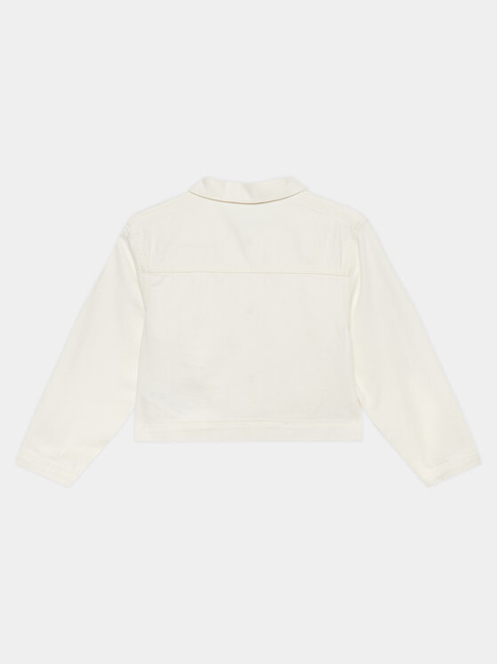 United Colors Of Benetton United Colors Of Benetton Τζιν μπουφάν 22C2CN04D Εκρού Regular Fit