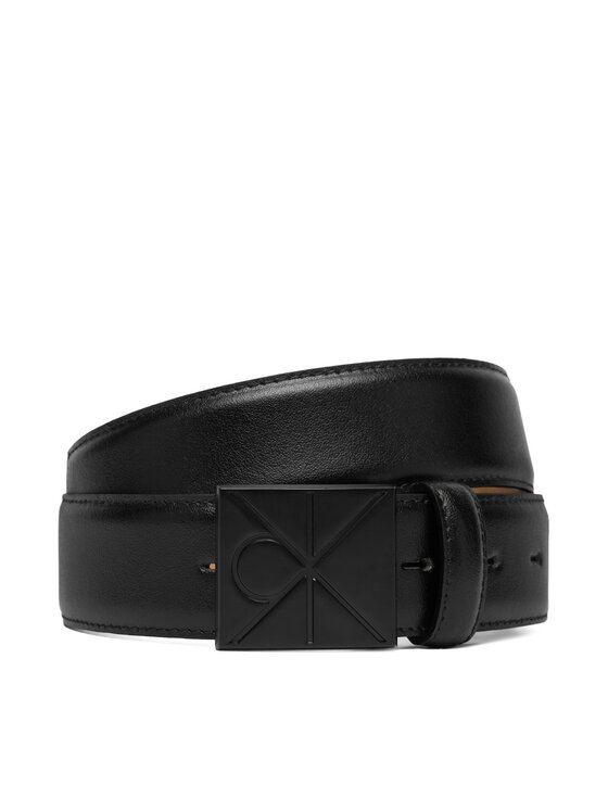 Calvin Klein Calvin Klein Pánský pásek Emblem Plaque Smooth 35Mm LV04D7046G Černá