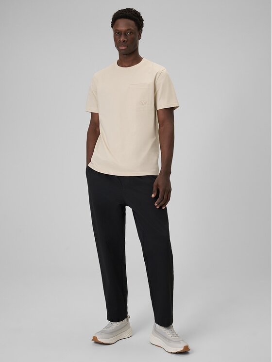 4F 4F T-shirt 4FRSS26TTSHM3637-83S Marrone Regular Fit