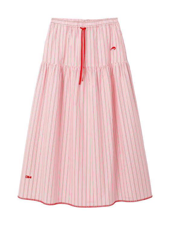 TATUUM TATUUM Midi sukňa CORI Ružová Flare Fit