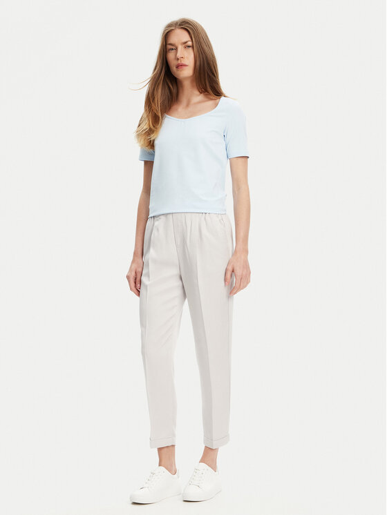 United Colors Of Benetton United Colors Of Benetton Marškinėliai 3FJHD401P Žydra Slim Fit