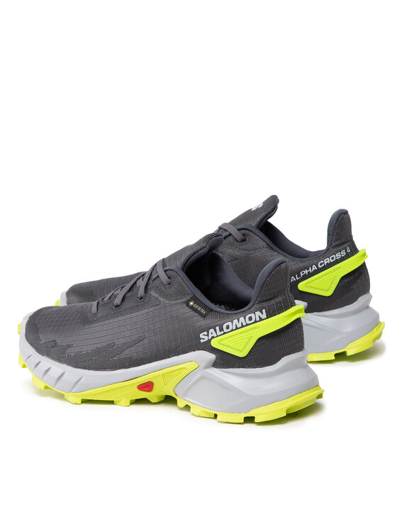 Salomon Salomon Маратонки за бягане Alphacross 4 Gtx GORE-TEX 470667 26 V0 Сив