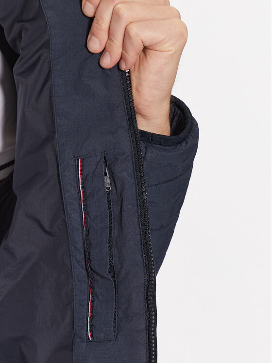 Tommy Hilfiger Tommy Hilfiger Bunda pro přechodné období MW0MW31639 Tmavomodrá Regular Fit