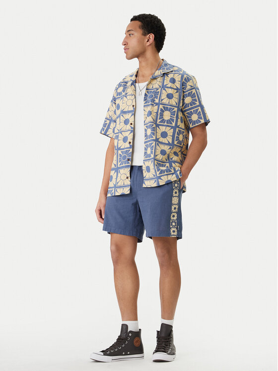 Quiksilver Quiksilver Szorty materiałowe Schank EQYWS03895 Niebieski Regular Fit