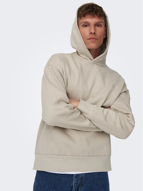 Only & Sons Only & Sons Majica dugih rukava Dan 22026661 Bež Relaxed Fit