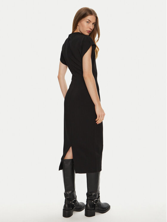 ACCESS FASHION ACCESS FASHION Kokteilinė suknelė 44-3311-504 Juoda Slim Fit