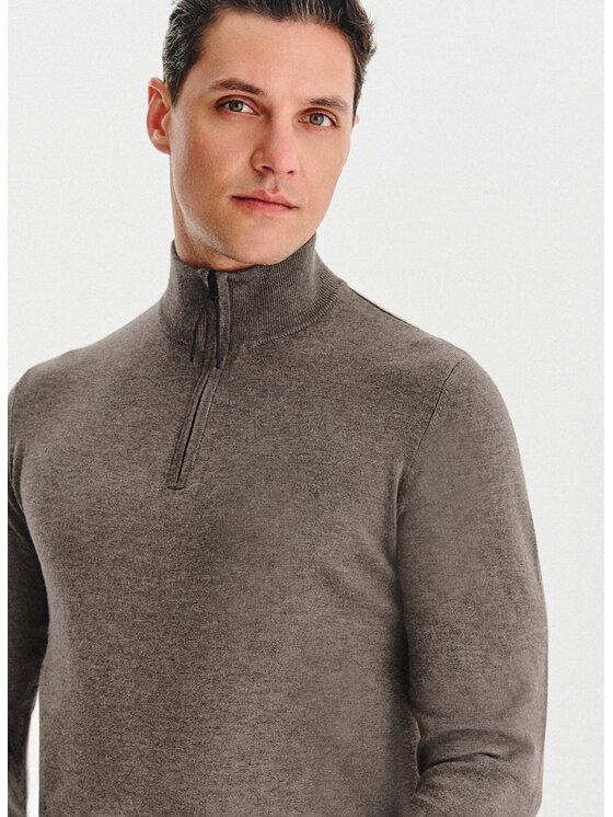 Pako Lorente Pako Lorente Sweter P25WF-2X-021 Brązowy Classic Fit