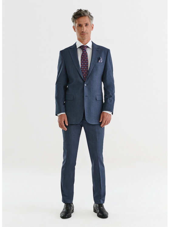 Pako Lorente Pako Lorente Garnitur P23WF-4G-004 Granatowy Slim Fit
