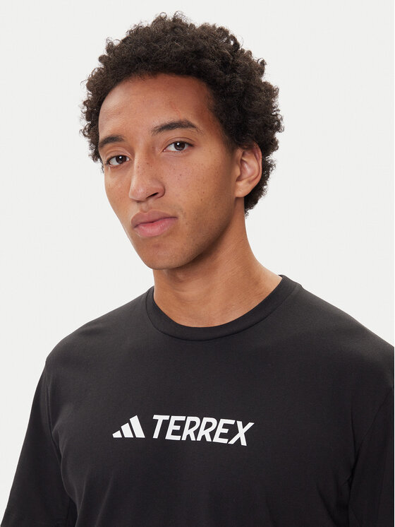 adidas adidas T-shirt Terrex Classic Logo JF9143 Crna Regular Fit