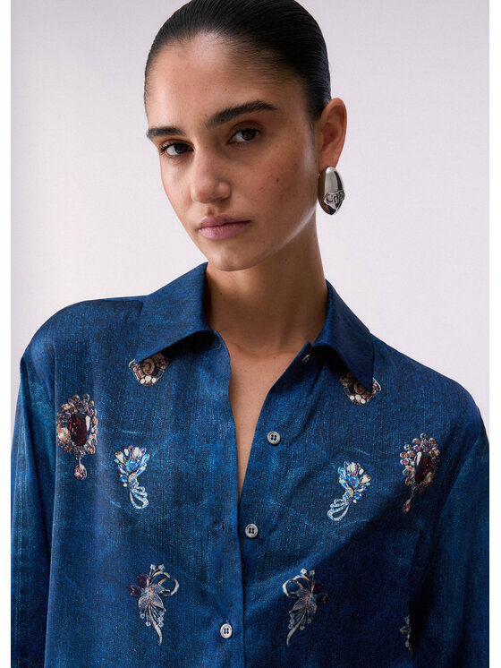 Liu Jo Liu Jo Camicia UA6343T595879045 Celeste Regular Fit