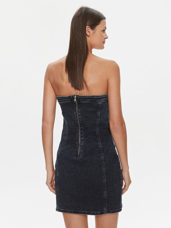 Calvin Klein Jeans Calvin Klein Jeans Jeans haljina J20J223237 Tamnoplava Slim Fit