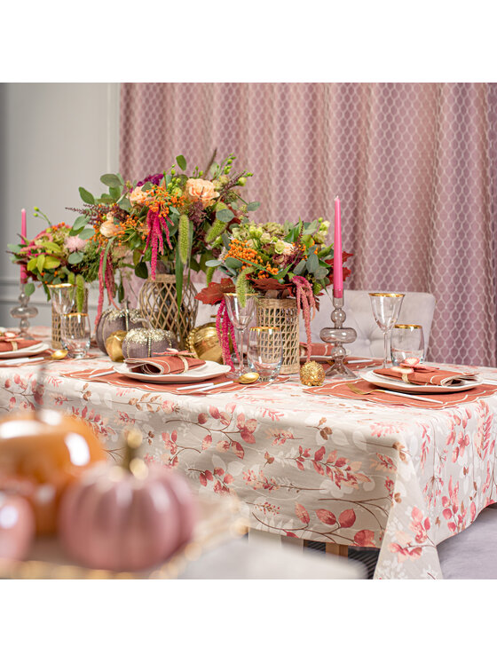 Roseberry Home Roseberry Home Obrus Wild Rose Beżowy