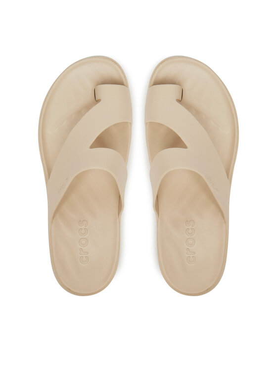 Crocs Crocs Varbavahesandaalid Getaway Platform Toe Loop 210834 Beež