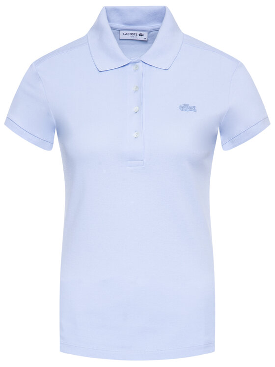 Lacoste Lacoste Polo PF5462 Błękitny Slim Fit