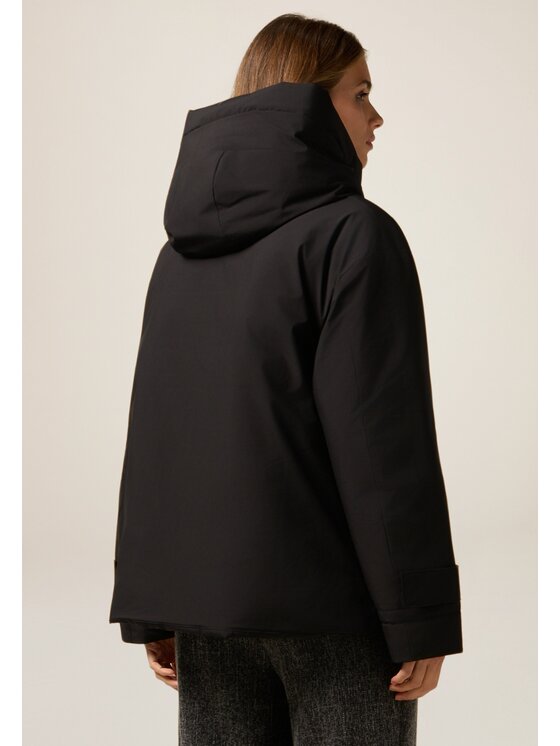 Oltre Oltre Kurtka puchowa F044J000199N033 Czarny Baggy Fit