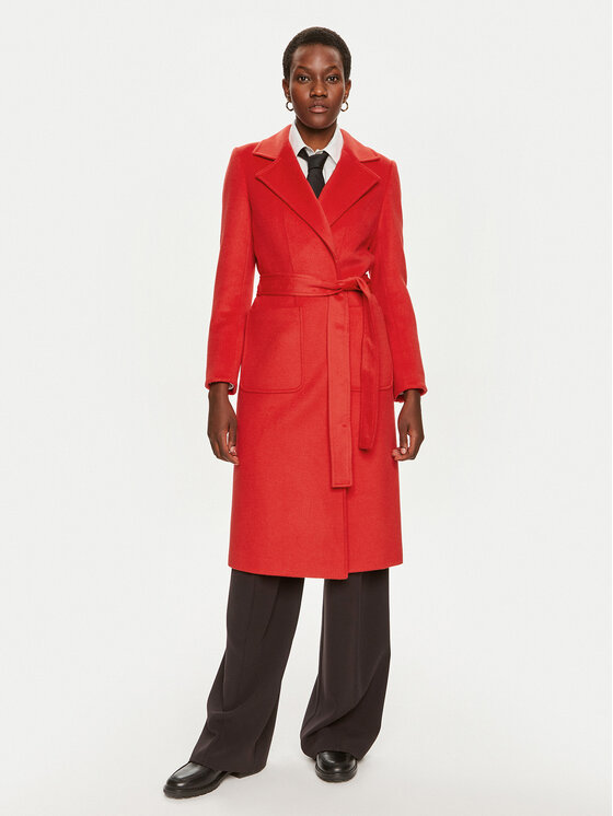 MAX Co. Manteau en laine Runaway 2428016024200 Rouge Regular Fit Modivo