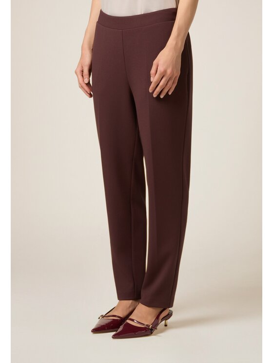 Oltre Oltre Pantaloni di tessuto P273J002361N036 Bordeaux Regular Fit