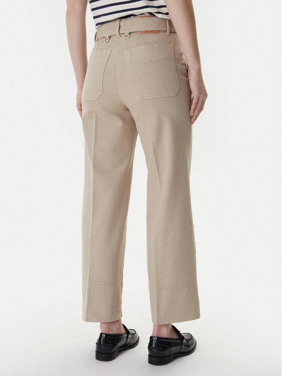 Marella Marella Текстилни панталони Nicchia 2613131074 Бежов Regular Fit