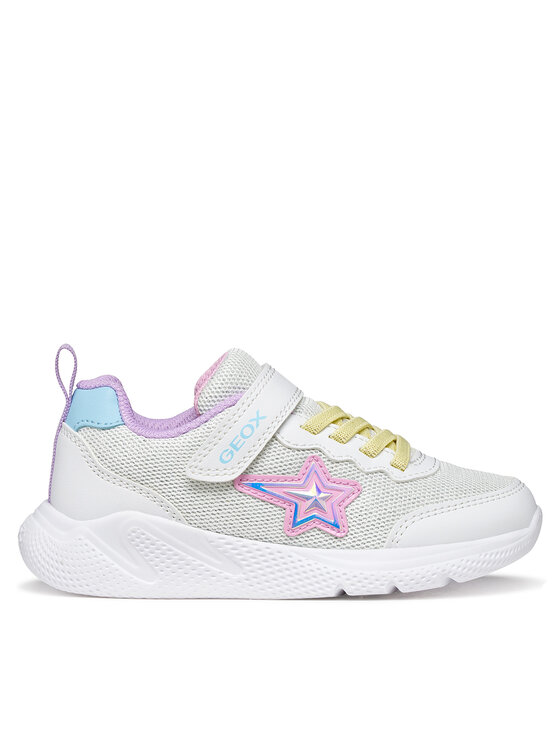 Geox Geox Sneakersy J Sprintye Girl J55FWA 0AS54 C0653 D Biela