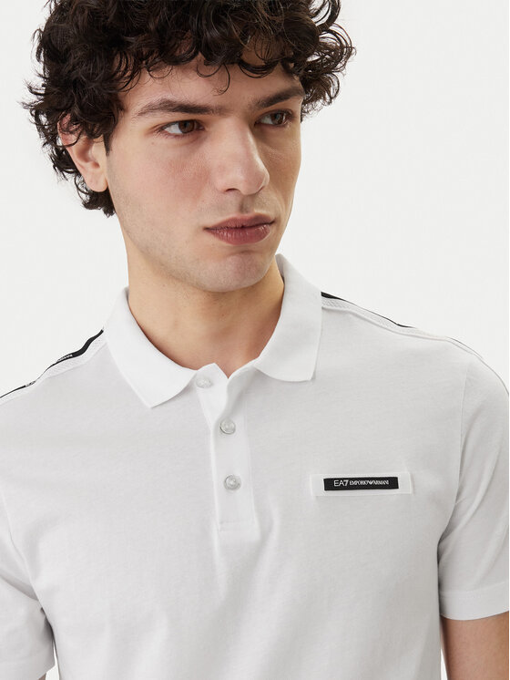 EA7 Emporio Armani EA7 Emporio Armani Polokošile 7M001477 AF10375 U0002 Bílá Regular Fit