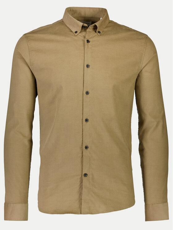 Lindbergh Lindbergh Košile 30-203248A Béžová Relaxed Fit