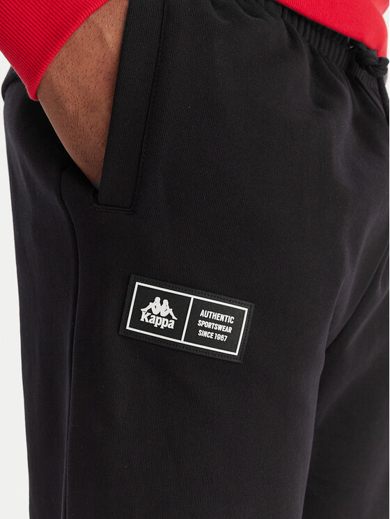 Kappa Kappa Spodnie dresowe Olmos 311M2TW Czarny Regular Fit