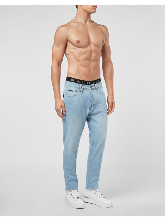 PHILIPP PLEIN PHILIPP PLEIN Jeansy 4723 Niebieski jasny Slim Fit