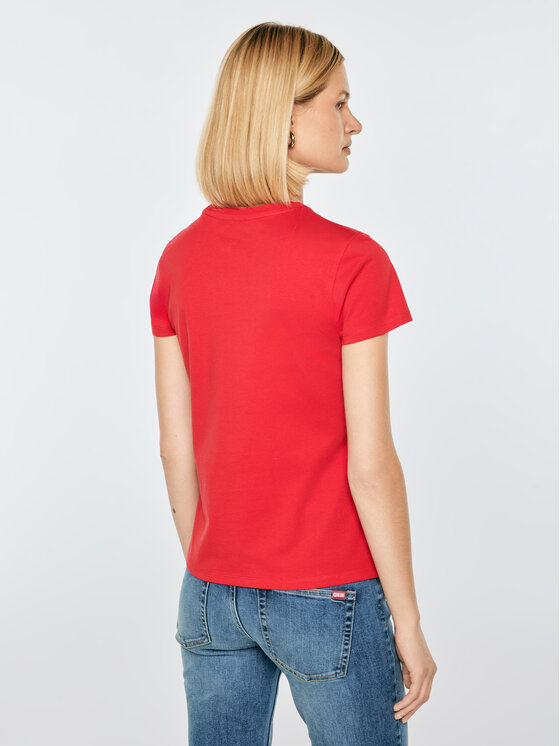 BIG STAR BIG STAR T-Shirt LIDIASA Czerwony Basic Fit
