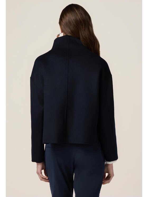 Oltre Oltre Cappotto 8678J000201N034 Blu Regular Fit