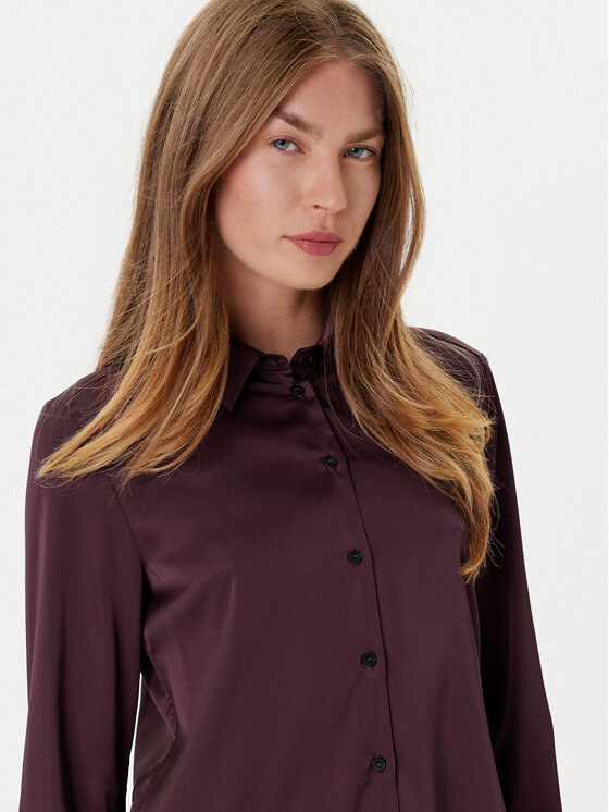 Marella Marella Риза Naples 2525116051 Бордо Regular Fit