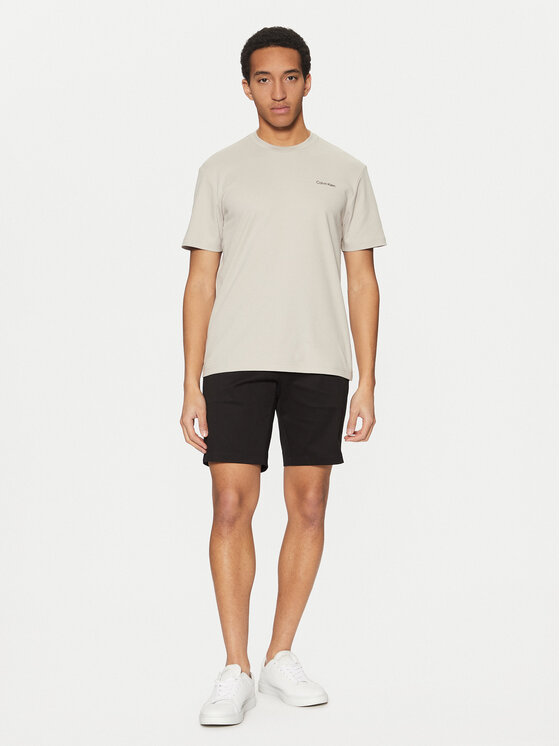 Calvin Klein Calvin Klein Pantalon scurți din material K10K114071 Negru Slim Fit