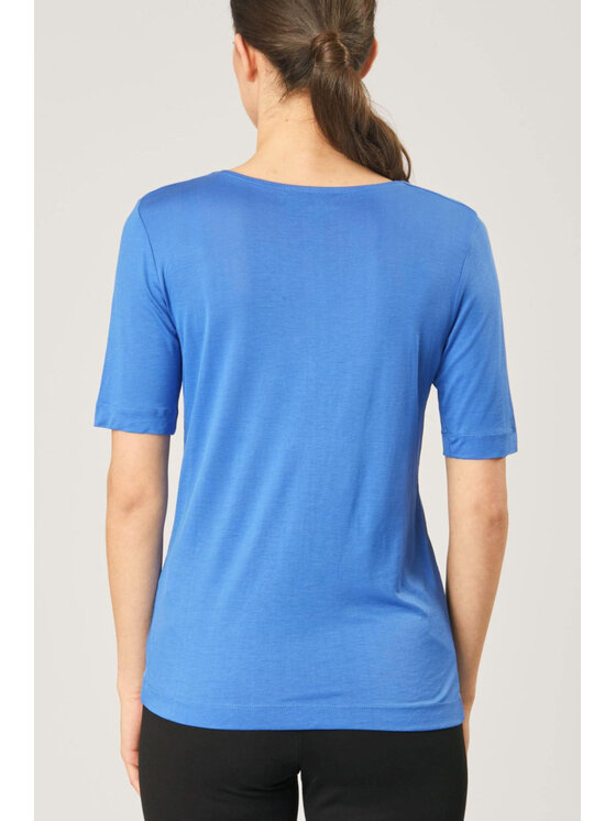 QUIOSQUE QUIOSQUE Blúzka 13-TD-102 Modrá Regular Fit