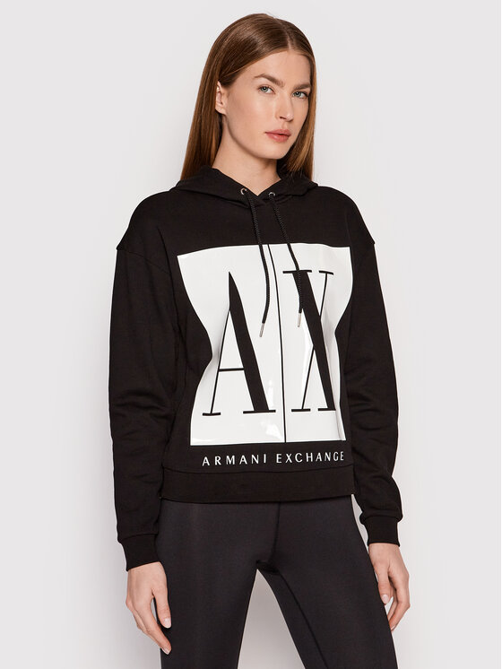 Armani Exchange Armani Exchange Bluza 8NYM14 YJ68Z 1200 Czarny Regular Fit