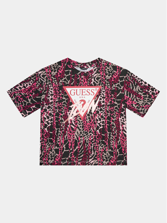 Guess Tricou J3BI41 J1313 Colorat Boxy Fit