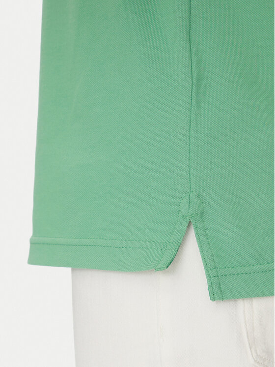 Tommy Hilfiger Tommy Hilfiger Тениска с яка и копчета 1985 MW0MW17770 Зелен Regular Fit