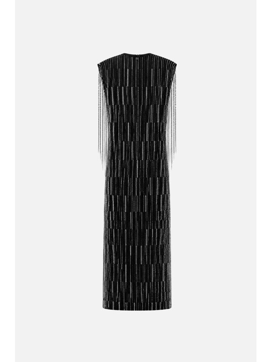 PINKO PINKO Sukienka wieczorowa Alfa Czarny Slim Fit