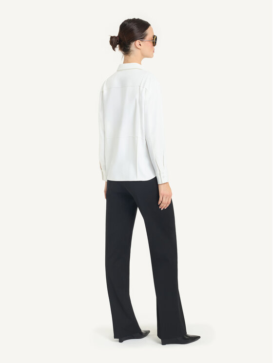 KMX KMX Bluzka 504950002 Biały Straight Fit