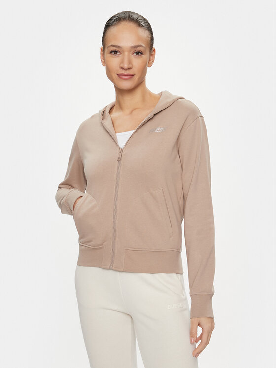 Guess Mikina Eleanora V4RQ04 KC5O0 Hnedá Regular Fit