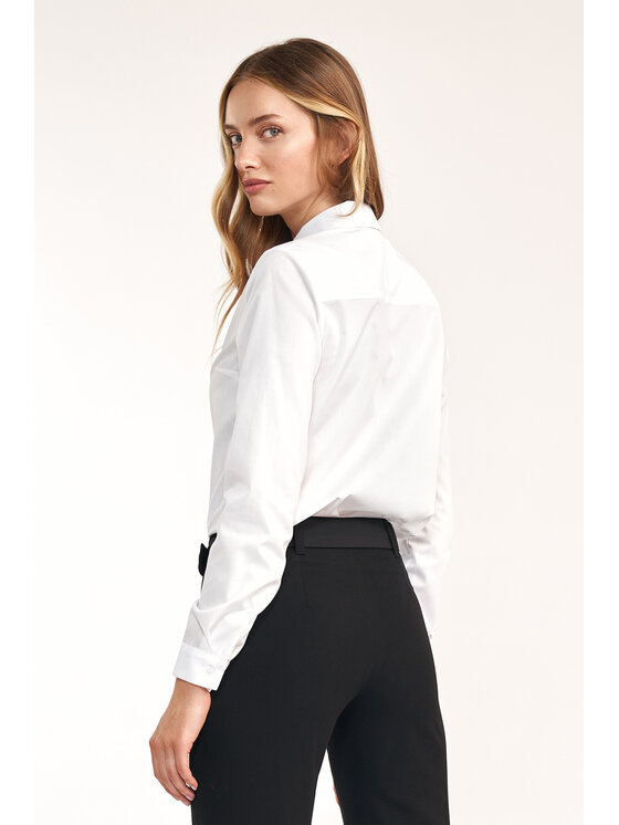 NIFE NIFE Košile K76 Bílá Feminine Fit