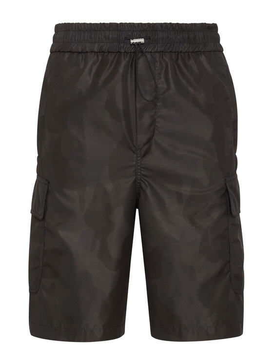 PHILIPP PLEIN PHILIPP PLEIN Szorty 18845 Czarny Regular Fit