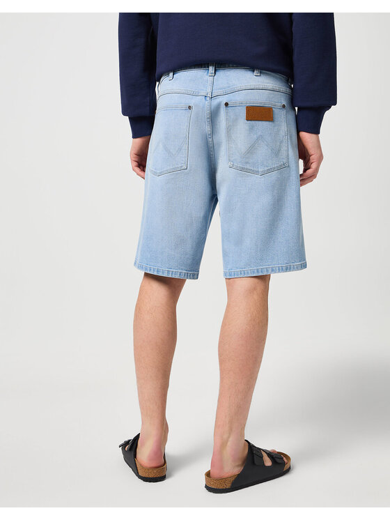 Wrangler Wrangler Szorty jeansowe FRONTIER SHORT Niebieski Regular Fit