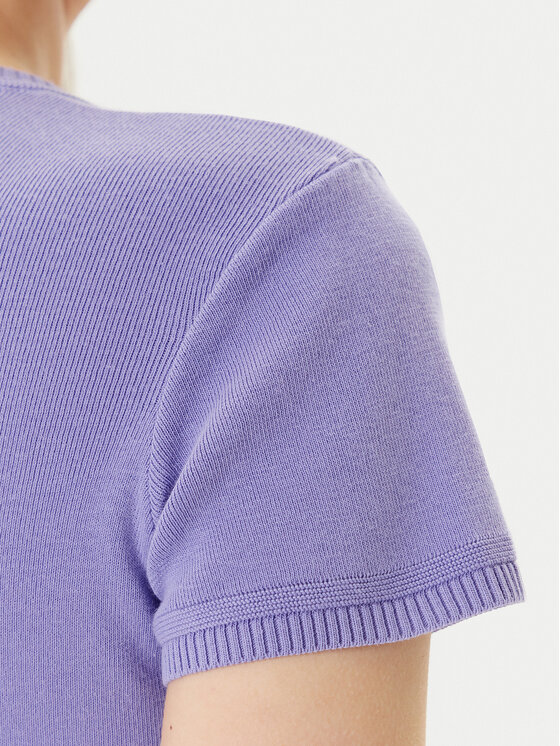 United Colors Of Benetton United Colors Of Benetton Majica 1091D1M10 Vijolična Regular Fit