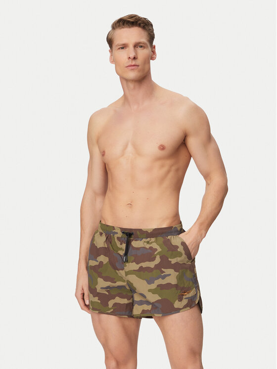 Aeronautica Militare Aeronautica Militare Peldšorti 261BW0231UCT04312 Tumši zaļa Regular Fit