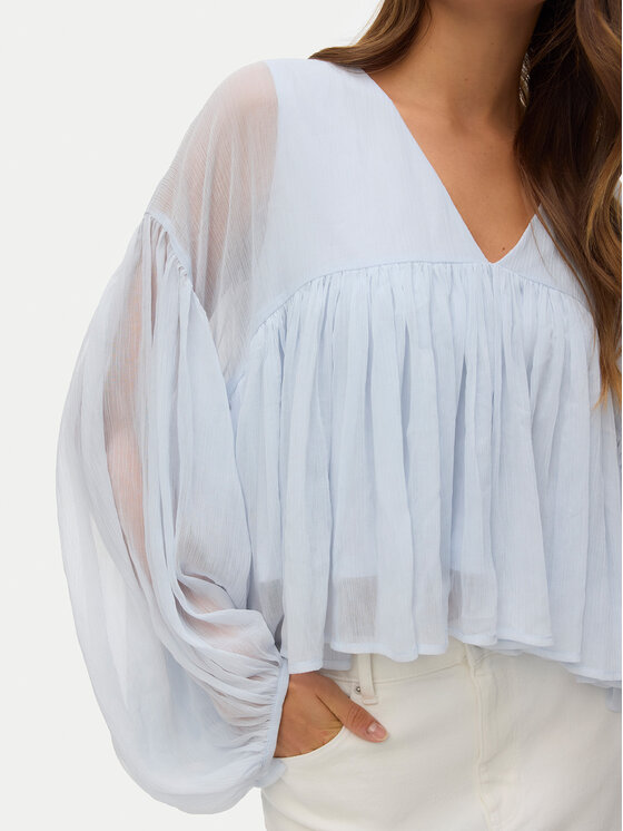 Vero Moda Vero Moda Bluzka Katie 10346404 Błękitny Regular Fit